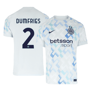 Tricouri Fotbal Inter Milano DUMFRIES #2 Deplasare 2025/26
