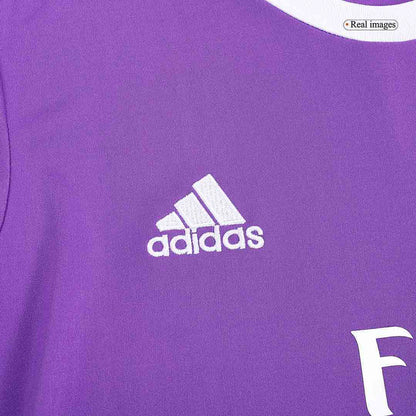 Tricouri Fotbal Vintage Real Madrid BENZEMA #9 Deplasare 2016/17 Mânecă Lungă