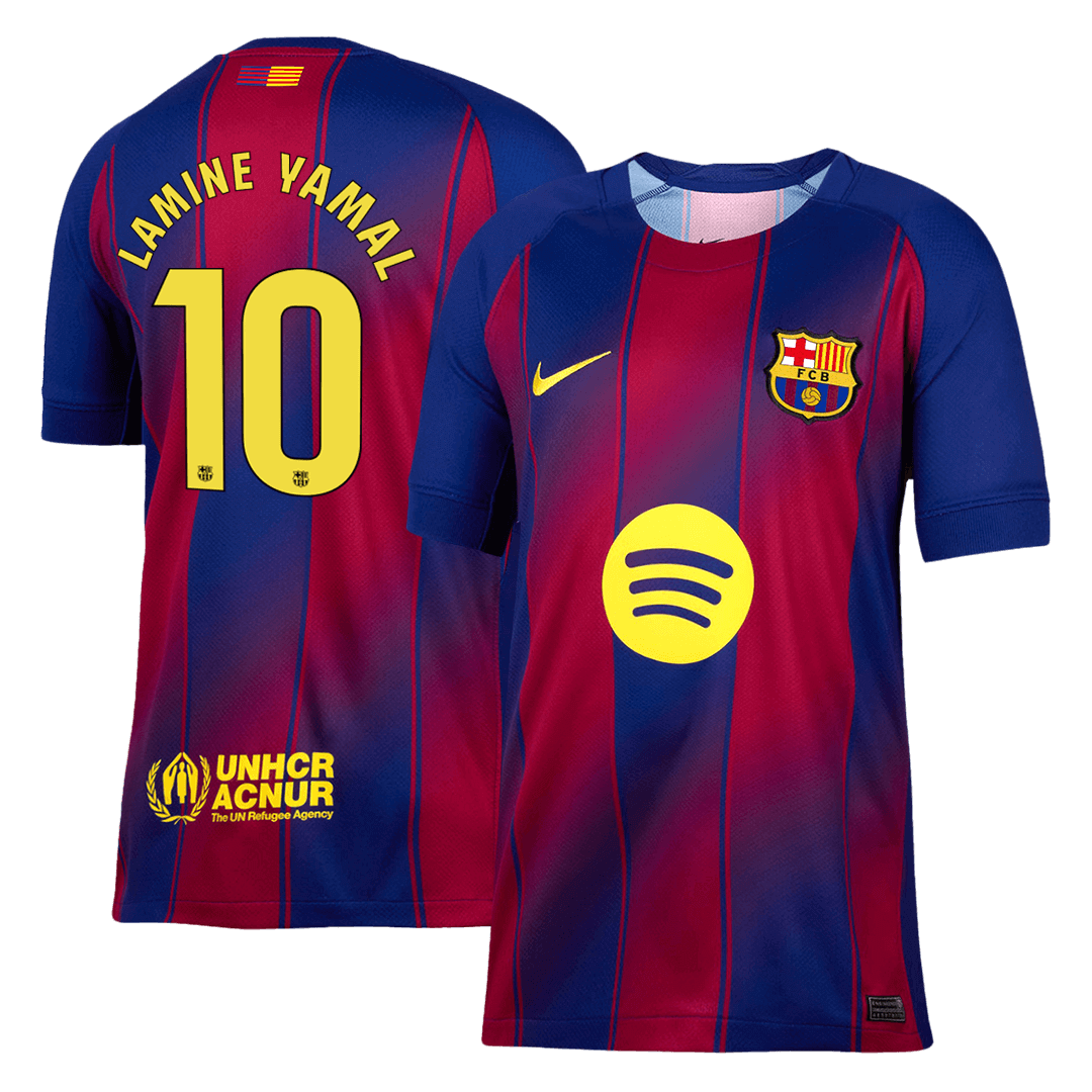 Tricouri Fotbal Barcelona LAMINE YAMAL #10 Acasă 2025/26 - Premium (mărime mare)