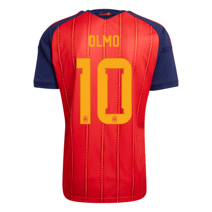 Tricouri Fotbal Spania OLMO #10 Acasă Cupa Mondială 2026 - Champion Edition