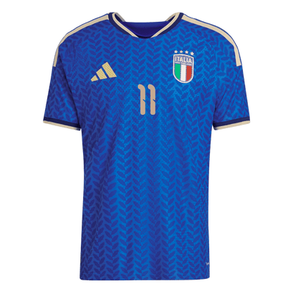 Tricouri Fotbal Italia RASPADORI #11 Acasă Cupa Mondială 2026 Authentic