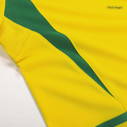 Tricouri Fotbal Vintage Brazilia RONALDO #9 Acasă 2002/03
